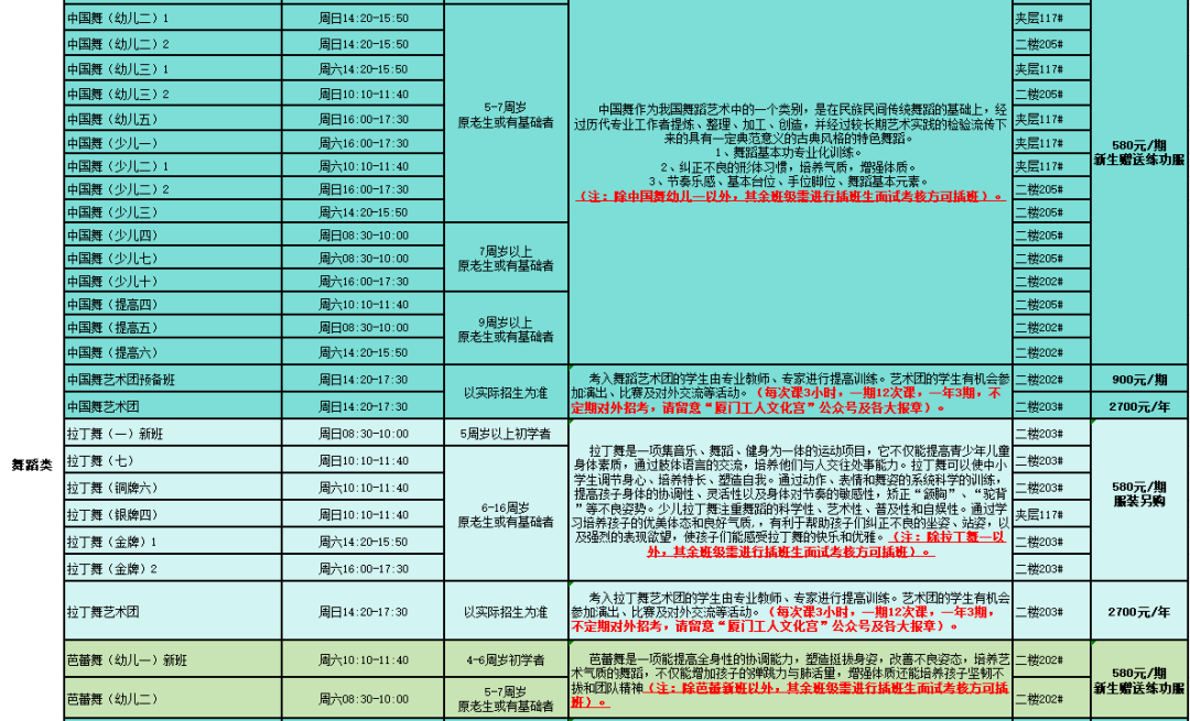 速来！厦门市工人文化宫2024年秋季少儿培训班开始招生啦